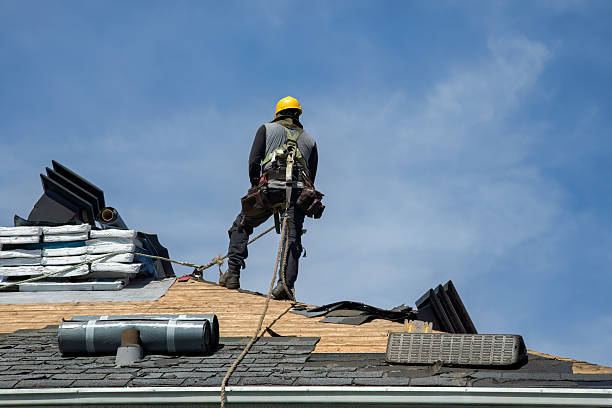 Professional Flat Roof Repair technician working in Hereford, CO